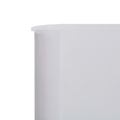 vidaXL Para-vento com 3 painéis em tecido 400x120 cm branco