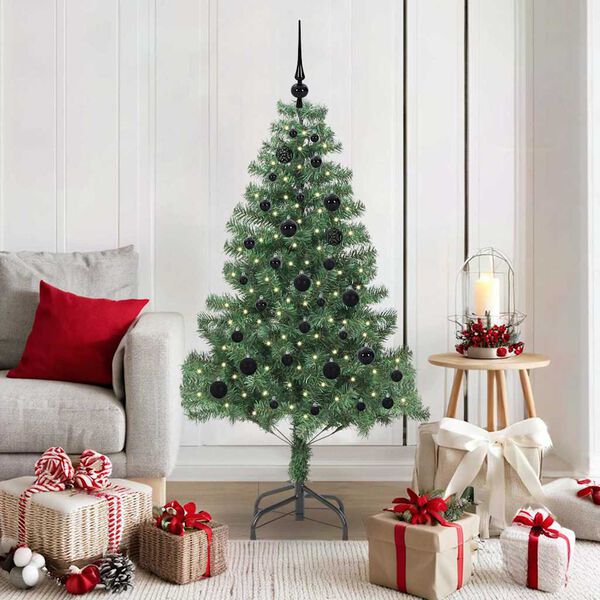 vidaXL &Aacute;rvore de Natal com 150 LEDs com suporte Verde 150 cm PVC