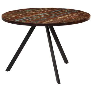 vidaXL Mesa de jantar 110x75 cm madeira recuperada maci&ccedil;a