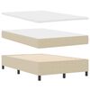vidaXL Cama Box Cinza Claro e Branco 120 x 200 cm