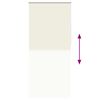 vidaXL Cortina de rolo blackout, 104,4 x 230 cm, largura do tecido 100 cm, branco-creme