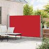 vidaXL Toldo lateral retr&aacute;til para p&aacute;tio 180x300 cm vermelho