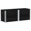 vidaXL Colares p/ paletes 3 pcs 150x50 cm madeira pinho maci&ccedil;a preto