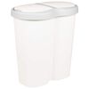 vidaXL Lixeira Branco 48 x 30 x 51 cm PP