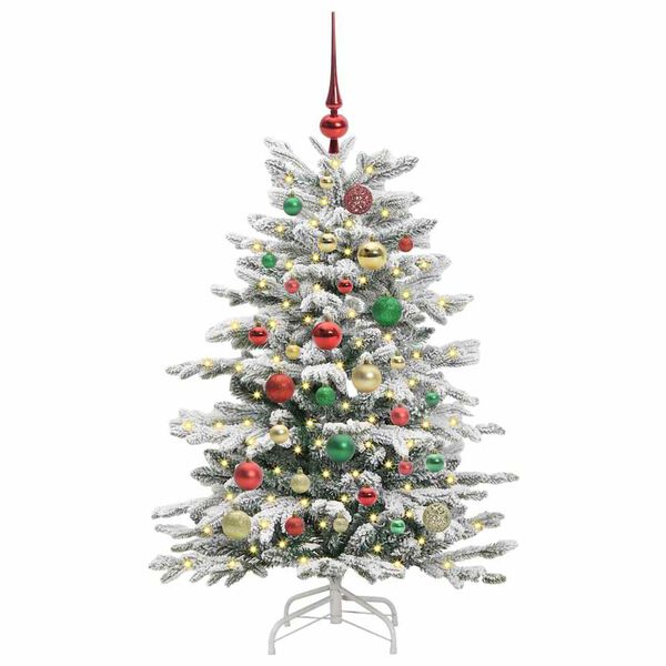 vidaXL &Aacute;rvore de Natal Articulada Artificial Branco 120 cm PE e PVC