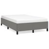 vidaXL Estrutura de cama sem colch&atilde;o cinza escuro 120x190 cm tecido