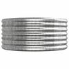 vidaXL Canteiro elevado jardim 368x80x36cm aço galvanizado prateado