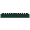 vidaXL Ottoman Bed Frame Sem Colch&atilde;o Verde Escuro 100x200 cm Veludo