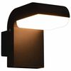 vidaXL Candeeiro de parede LED de exterior 9 W preto oval