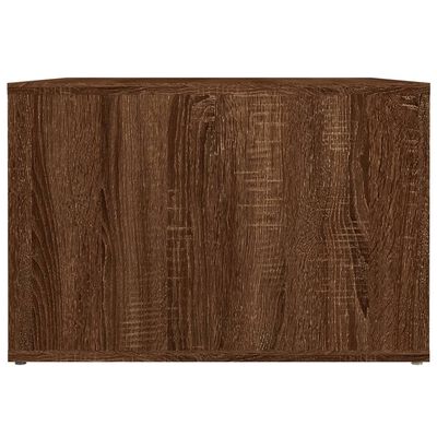 vidaXL Mesa cabeceira 57x55x36 cm derivados madeira carvalho-castanho