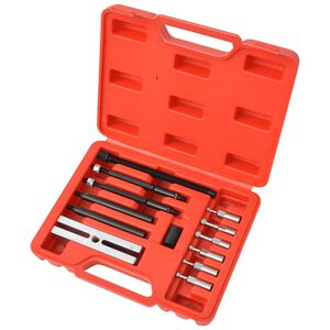 vidaXL Kit extrator de rolamentos de inser&ccedil;&atilde;o pequenos 19 pcs