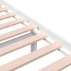 vidaXL Estrutura de cama 160x200 cm madeira maci&ccedil;a branco