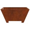 vidaXL Fire Pit Castanho 60 x 60 x 30 cm A&ccedil;o Corten