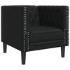 vidaXL Sof&aacute; Preto 74,5 x 71 x 70,5 cm PVC