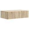 vidaXL Mesa Lateral de Parede Carvalho Sonoma 59 x 34,5 x 17 cm