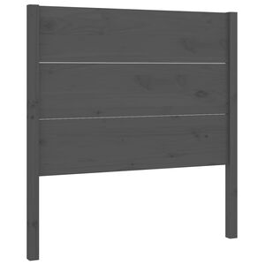vidaXL Cabeceira de cama 96x4x100 cm pinho maci&ccedil;o cinzento