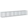 vidaXL Cesto gabi&atilde;o com cobertura 650x100x100 cm ferro galvanizado