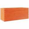 vidaXL Vaso/floreira de jardim 110x40x45,5 pinho maci&ccedil;o castanho mel