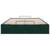 vidaXL Otomano Bed Frame No Colch&atilde;o Verde Escuro 120x200 cm Veludo
