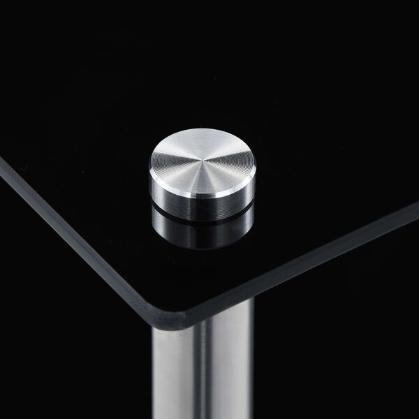 vidaXL Estante 6 prateleiras 40x40x160 cm vidro temperado preto