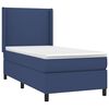 vidaXL Cama box spring c/ colch&atilde;o e LED 90x200 cm tecido azul