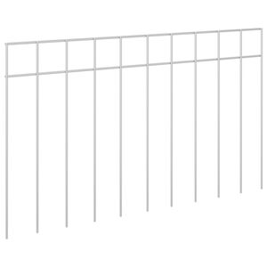 vidaXL Painel de Cerca para Jardim 48 unid. 50 x 30 cm A&ccedil;o Galvanizado