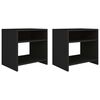 vidaXL Mesas de cabeceira 2 pcs 40x30x40 cm derivados de madeira preto