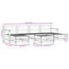 vidaXL 7 pcs conjunto lounge de jardim madeira de pinho impregnada