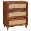 vidaXL Buffet Castanho 60 x 33 x 75 cm Madeira de manga maci&ccedil;a