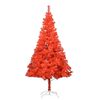 vidaXL &Aacute;rvore Natal artificial pr&eacute;-iluminada c/ bolas PVC vermelho