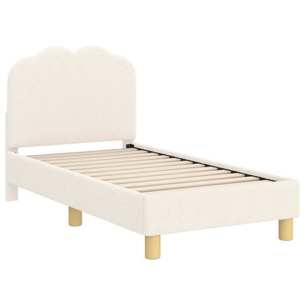 vidaXL Estrutura de Cama para Criança com Cabeceira Creme 70 x 140 cm