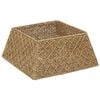 vidaXL Collar para &Aacute;rvore de Natal Quadrado Natural 60 x 60 x 28 cm