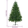 vidaXL &Aacute;rvore de Natal com 300 LEDs com suporte Verde 180 cm PE