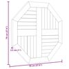 vidaXL Tampo de mesa octogonal 70x70x2,5 cm madeira de teca maci&ccedil;a