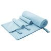 vidaXL Conjunto de Toalhas Esportivas 3 unid. Azul 210 x 100 cm