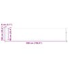vidaXL Toldo lateral retr&aacute;til para p&aacute;tio 100x500 cm cinzento