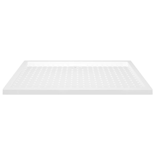 vidaXL Base de chuveiro com pontos 80x120x4 cm ABS branco