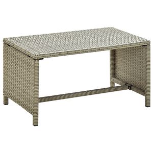 vidaXL Mesa de centro 70x40x38 cm vime PE bege