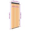 vidaXL Estore de rolo para exterior 60x250 cm amarelo e azul