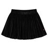 Saia plissada para crian&ccedil;a com lurex preto 104