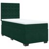 vidaXL Cama com molas/colch&atilde;o 90x190 cm veludo verde-escuro