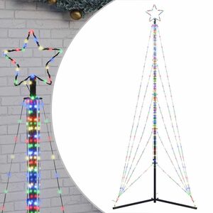 vidaXL LED &Aacute;rvore de Natal 525 LEDs Coloridos 302 cm