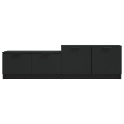 vidaXL Móvel para TV 158,5x36x45 cm madeira processada preto