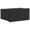 vidaXL Gabinete de Canto Montado na Parede Preto 49 x 34,5 x 24 cm