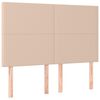 vidaXL Cabeceira Cappuccino 144x5x118/128 cm Couro Sint&eacute;tico