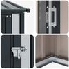 vidaXL Abrigos de jardim Antracite 103 x 74 x 200 cm Metal