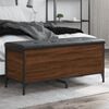 vidaXL Banco arruma&ccedil;&atilde;o 102x42x45cm derivados madeira carvalho castanho