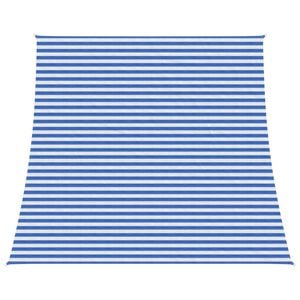 vidaXL Vela de Sombra Azul e Branco 4 / 5 x 4 m HDPE
