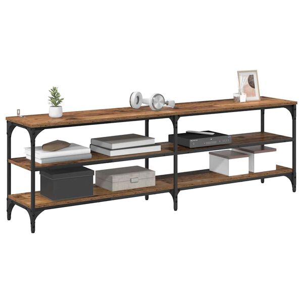 vidaXL Gabinete para TV Madeira Antiga 160 x 30 x 50 cm