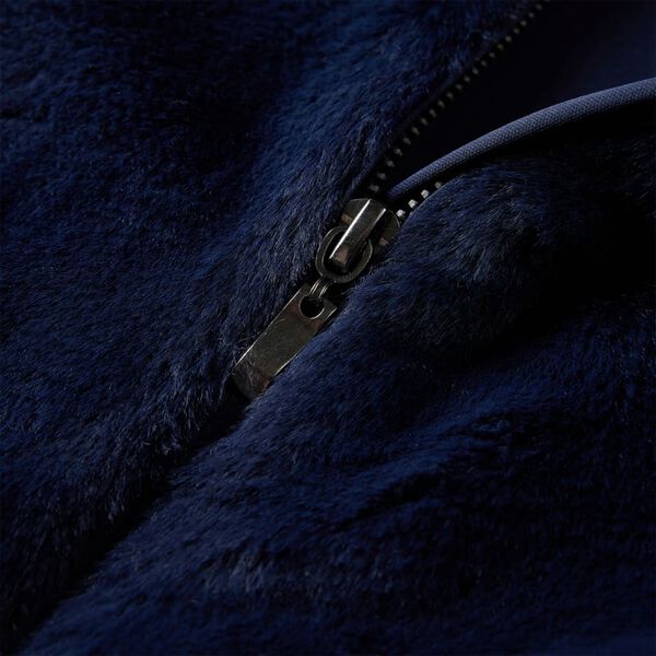 Casaco para crianças pelo sintético azul-marinho 104